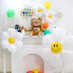 BEBA 생일 파티용품 데이지 풍선 스마일 플라워 3D 입체풍선 소형 중형 대형 : BE BA