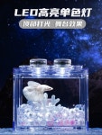 수초어항 타이어 BETTA 특별 물고기 탱크 아크릴 그물 빨간색 빌딩 블록 거실 홈 데스 : 어린왕자-s