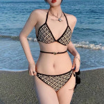 루나글램 패턴 비키니 허리 포인트 호캉스 여자 비치웨어 : 데이먼 주식회사