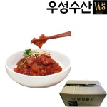 [맛보장 품질보장] G 채썬 오징어젓갈 10kg [ 업소용 채쓴 절단 오징어젓 양념젓갈 ] : 우성수산 스토어