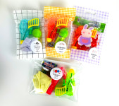 어린이집 생일 답례품 유치원 자이언트 물총 구디백 옐로우체크지퍼백 셀프포장 : 꼬망 답례품