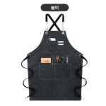 화가앞치마 화실 공방 주머니 큰 네일 미술 학원 데님 방수 X자 : 삐약삐약 잡화점