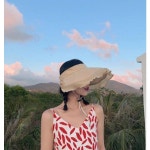 린넨 프릴 돌돌이 썬캡 : 진솔건강주식회사