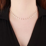 14k 스틱 담수 진주 목걸이 초커목걸이 : 행복쥬얼리