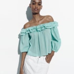 ZARA 자라 러플 프릴 탑 3666/134 : 해크니