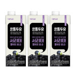 서울에프엔비 무가당 온통두유 서리태 통두유 99.8 735ml X 3입 : 서울스토어365