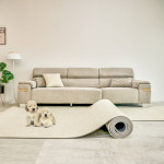 로하우스 미끄럼방지 애견매트 강아지 고양이 논슬립 펫 롤매트 9T 110x50cm : LOHOUSE