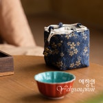 [다도 패브릭] 예향원 순수공 휴대용 다기 수납 보호 찻잔 싸개 2종 E-9750 : 예향원