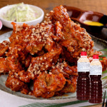 치킨 양념소스 매운맛 1kgx2 통닭 불닭 바베큐 떡갈비 닭강정 닭꼬치 치밥 너겟 매콤한 : 라이프넛지
