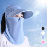 풀 커버 썬캡 햇빛가리개 여성 골프 챙모자 얼굴가리개 목가리개 밭일 농사 아이스 넥워머 : 비앤채