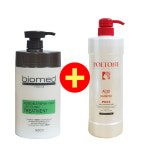 바이오메드 리페어포스 LPP 클리닉 미용실 단백질 트리트먼트 1000ml+약산성 샴푸 : SH헤어