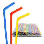 음료용 공예용 빨대 주름빨대 5mm (약500개입) : 펜모아