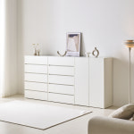 [기본형] 조아 5단 서랍장 800 (화이트) 일반서랍 : 리엔까사