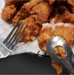 천성 스텐 치킨 집게 150mm 후라이드 양념치킨 통닭 : 홍이네 유통