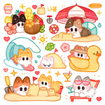 바캉스냥 인쇄스티커 : 나봄 상점