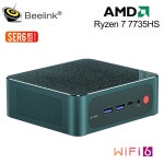 미니 PC Beelink-Ryzen 7 2023 H SER5 Pro 윈도우즈 11 프로 AMD DDR4 16GB RAM 5800 GB SSD 5500U WiFi6 4K HD 데스 : 산타 산타