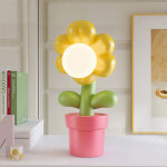 LED 꽃 플라워 화분 무드등 램프 침실 거실 아이방 : 까마귀쇼핑