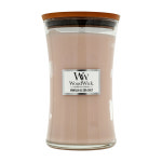 자캔들컵캔들 우드윅 라지 자 캔들 바닐라 씨 솔트 610 g Large Jar Candle Vanilla Sea Salt 21.5 oz 플로럴 향의 모래시계 모양... 