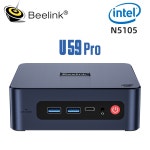 미니 PC Beelink U59 프로 듀얼 와이파이 1000M LAN 게임용 컴퓨터 GK S 윈도우 11 인텔 세대 N5105 DDR4 8GB 16GB 512GB SSD : 산타 산타