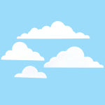 어린이집 사계절 여름 환경판 뭉게구름 유치원 환경구성 : 덕분이 문방구