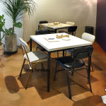 700 750 800 높이변경 제작 사무실 매장 식당 레스토랑 카페 스퀘어 2인용 4인테이블 세트 : 리빙 가구