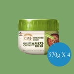 CJ다담 양념듬뿍쌈장570g X 4 : 와이비케이