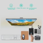 LANQ PC 도크 허브 블루투스 W-IFI 어댑터 생체 지문 잠금 장치 2 x USB C타입 포트 분배기 : 에스아이Mall