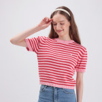 COTTON STRIPE LOGO KNIT : 웬유무브