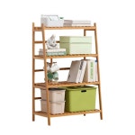 사다리형 대나무원목 DIY 4단 화분 선반장 700x1100 반려 거실화분 정리 : 누리스마일