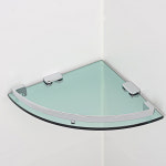 국산 쥬니스 강화유리 욕실 코너선반(그린) : 영앤바스