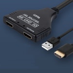 듀얼모니터용 HDMI 분배기 2:1 무전원 2포트 스플리터 : 오늘도꾸준히