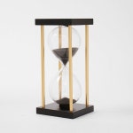 골드 우드 사우나 시계 반신욕 15분 모래시계 타이머 : 체크데일리