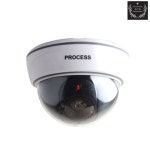 CCTV 모형 가짜 돔 방법 감시 카메라 센서등 적색 문앞 아파트 빌라 단독주택 현관 실외 : 슬구몰