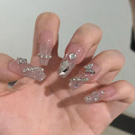 걸스코코 럭셔리 스톤 네일팁 셀프네일 인조손톱 화려한네일 NAIL-N496 : 걸스코코