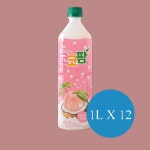 코코팜 피치핑크 복숭아 1L X 12 : 와이비케이