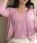 캔디 니트 나시 가디건 세트 : Aprilis:아프릴리스