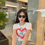 레이벤 선글라스 RB4259F RB4258F 가벼운 뿔테 남자 여자 자외선차단 아시안핏 : 아이템 선글라스