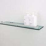 국산 쥬니스 강화유리 욕실 일자선반(그린) : 영앤바스