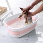 욕실 물빠짐대야 목욕 접이식대야 접는 신생아세숫대야 : G9G9MARKET