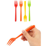 일회용미니포크 플라스틱 멜라민 디저트 과일 티포크 : 너곧내생활