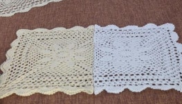 플리마켓테이블보 행사용테이블보 현대 화이트 코튼 침대 테이블 러너 커버 벽난로 크로 셰 뜨개질 레이스 수제 플레이스 매트 크리스마스... 