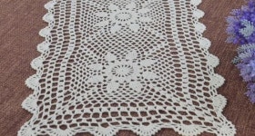 플리마켓테이블보 행사용테이블보 현대 화이트 코튼 침대 테이블 러너 커버 벽난로 크로 셰 뜨개질 레이스 수제 플레이스 매트 크리스마스... 