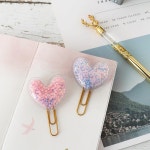 하트 색인 학교 2 오리지널 금속 캔디 종이 클립 개북 모양 사무실 투투 북 H0369 : 쿠로라인