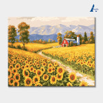 아트픽스 DIY명화그리기 유화그리기세트 H44-해바라기 농장 : 초롱아트
