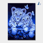 아트픽스 DIY명화그리기 유화그리기세트 E20-호랑이 형제 : 초롱아트