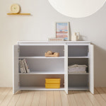 타링 홈카페수납장 주방 보조 템바보드 커피머신선반 1200x395x800mm, 3단, 화이트 : 데코라인