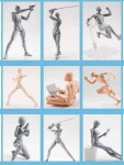 드로잉 피규어 소묘 인체 모형 관절 모션 포즈 애니 : Evrithing