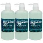 드봉 차밍 헤어앤바디솝 730ml x 3개 헤어앤바디 샴푸앤바디워시 대용량 업소용 : 아란다솜