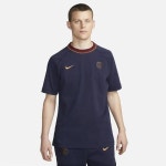 나이키 PSG 파리 생제르맹 트래블 남성 반팔 축구 탑 DV5108-498 Blackened Blue/Team Red/Gold Suede 네이비 : 커먼바잉