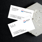 국영문이 조화롭게 배열된 성남시 성남시청 명함 : 디자인 밥